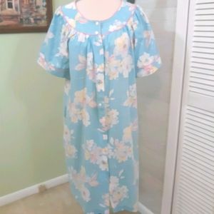 Lara Dee vintage floral gown robe sz large *6